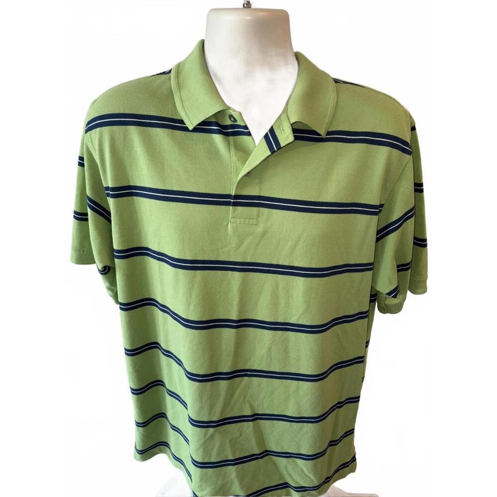 Jos‎ A Bank Mens golf polo size medium green and blue
